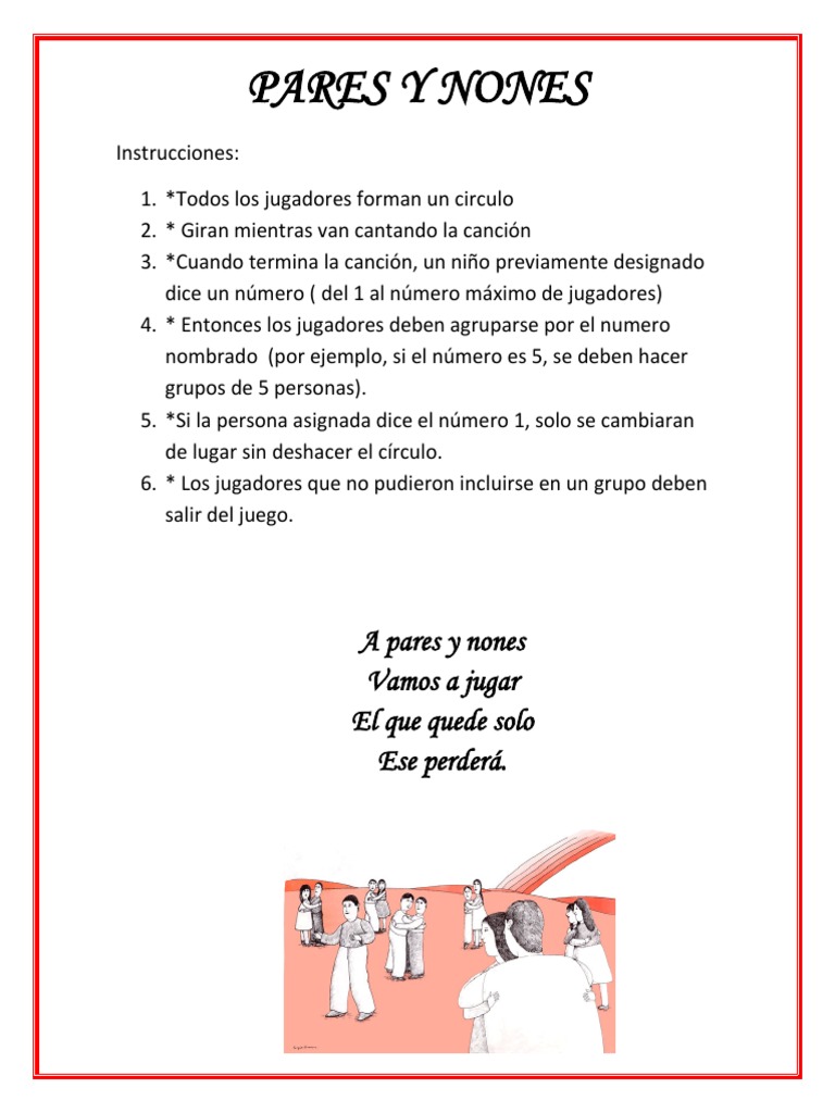 Juego de Pares y Nones para Niños | PDF