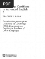 Download Cambridge - Cambridge Certificate Advanced Examination 5 Teacher s Book Esol1 by Carlinieves SN44306661 doc pdf