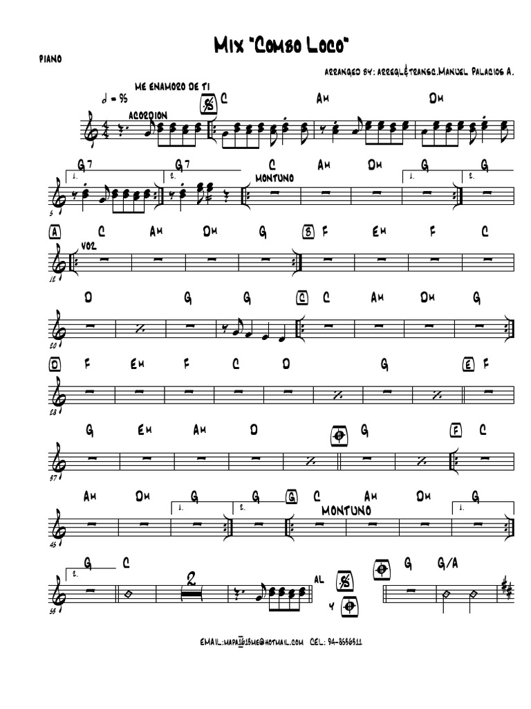 (MIX COMBO LOCO Piano PDF