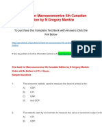 Test Bank For Macroeconomics 5th Canadian Edition by N Gregory Mankiw