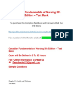 Canadian Fundamentals of Nursing 5th Edition - Test Bank