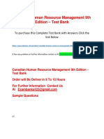 Canadian Human Resource Management 9th Edition – Test Bank