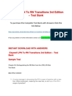 Claywell LPN To RN Transitions 3rd Edition - Test Bank