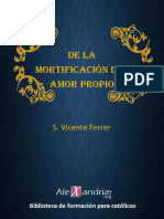 S. Vicente Ferrer-La Mortificacion Del Amor Propio-Alexandriae PDF