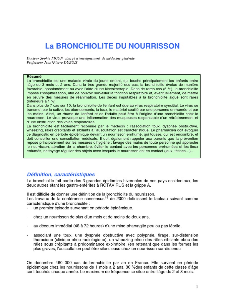 Bronchiolite 10 3 Pdf Pdf Rtt Pneumologie