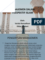 Manajemen Dalam Prespektif Islam