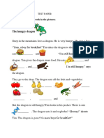 TEST PAPER 2nd Class Sweet Tooth and A Butterfly