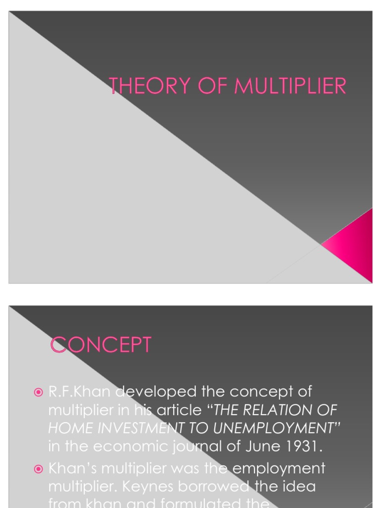 Theory Of Multiplier Pdf