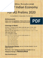 Prelims 2020 Crux of Indian Economy (Nov-2019 Edition) PDF
