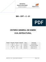BM-CRT-C-01 - Rev. 2 - Criterio de Diseño Civil Estructural