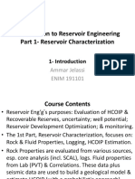 Reservoir Characterization Introduction