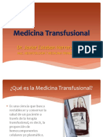 Generalidades de Transfusión
