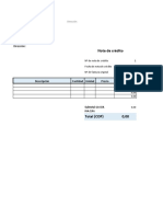 Formato Nota Credito PDF