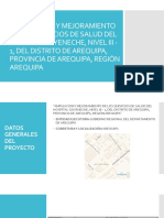 Ampliación y mejora de servicios de salud hospital Arequipa