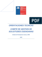 Orientaciones Comité de Gestión de Solicitudes Ciudadanas 2020 PDF