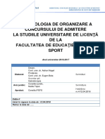 Metodologie Admitere Licenta Dupa Model 2016 2017 Editia 2 PDF