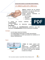 Suturas y Drenajes en Cirugia