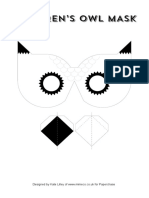 Paperchase Owl Mask PDF