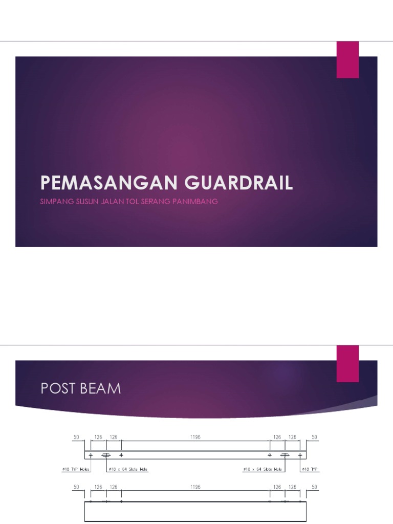 Metode Pemasangan Guardrail | PDF
