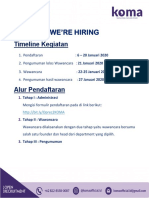 Panduan Open Recruitment Pengurus KOMA Indonesia