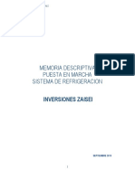 Memoria Descriptiva Refrigeracion PDF