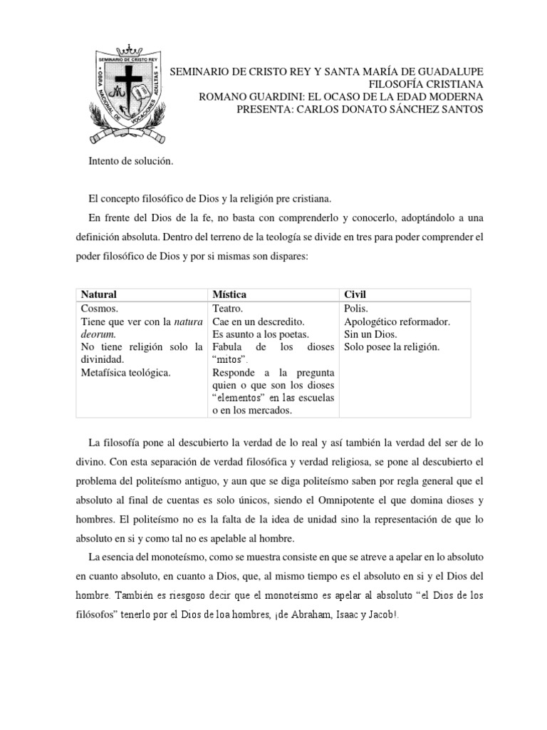 Dios de la fe y filósofos en diálogo | PDF | Dios | Divinidad ...