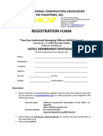 Registration Form AMO Seminar January 16&17, 2020