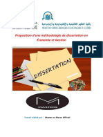 Méthodologie de Dissertation en Économie Et Gestion