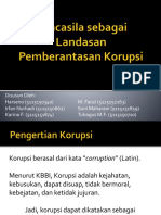 Pancasila Sebagai Landasan Pemberantasan Korupsi