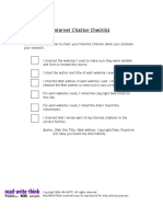 Internet-Citation-Checklist