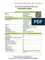 CARDAMOM GREEN Technical Specification