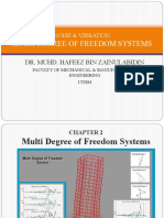Multi Degree of Freedom Systems - 1