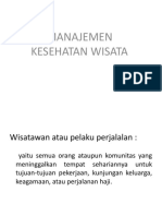 MANAJEMEN KESEHATAN WISATA New