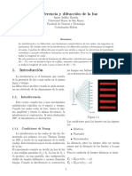 Interferencia y Difracción de La Luz