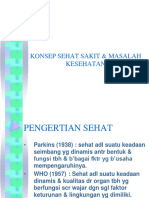 KONSEP SEHAT SAKIT & MASALAH KESEHATAN New