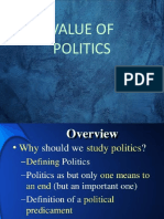 Value of Politics: References