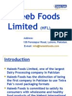 Introduction To Haleeb Foods PVT LTD