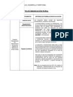 H) Tipología de Proyecto - Telecomunicacion Rural PDF