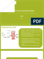 Anestesi Pada Operasi Tiroid