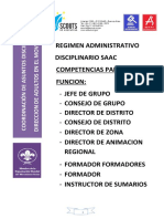 Cartilla de Competencias Asuntos Administrativos Disciplinarios SAAC