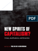 Paul Du Gay, Glenn Morgan - New Spirits of Capitalism - Crises, Justifications, and Dynamics (2013, Oxford University Press) PDF