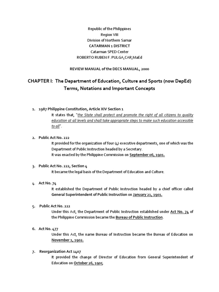 Philippine Education Laws and Structure | PDF | Schools | Curriculum