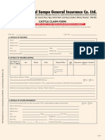Universal Sompo Cattle Insurance Claim Form PDF