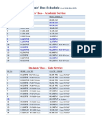 New Bus Schedule (Wef 16th Dec)