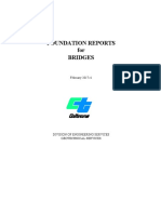 FOUNDATION REPORTS For BRIDGES