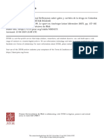 Reflexiones Sobre Goles y Carteles de La Droga en Colombia