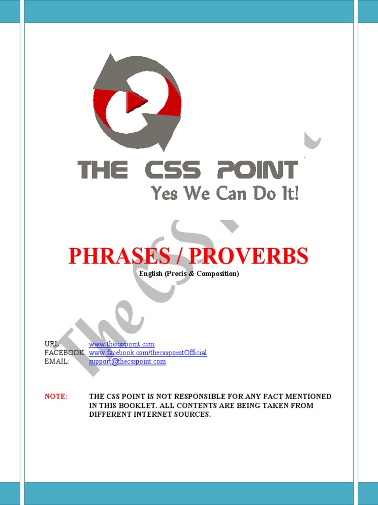 Phrases Proverbs PDF | PDF | Forgiveness | Cats