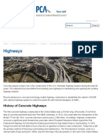 Highways Concrete Highways