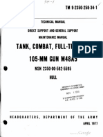TM 9-2350-258-34-1 Tank, Combat, Full Tracked 105-mm Gun M48A5 Hull 1977