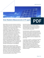Solar Radiation Measurements in PV Applications